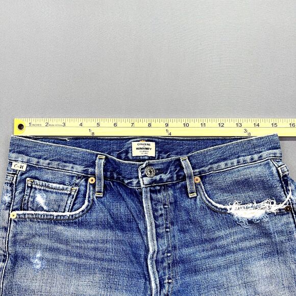 CITIZENS OF HUMANITY NIKKI DENIM HIGH RISE‎ SHORTS PREMIUM VINTAGE SIZE 28 - Picture 6 of 13